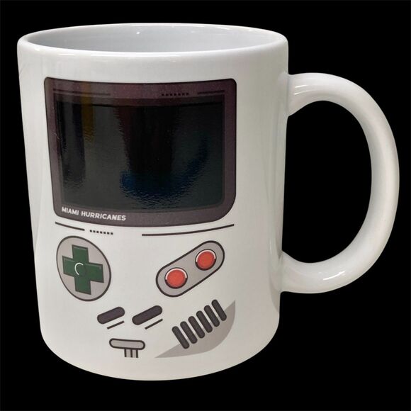 UM University of Miami Hurricanes Video Game Boy Coffee Mug Cup Geek Gift - Picture 2 of 11